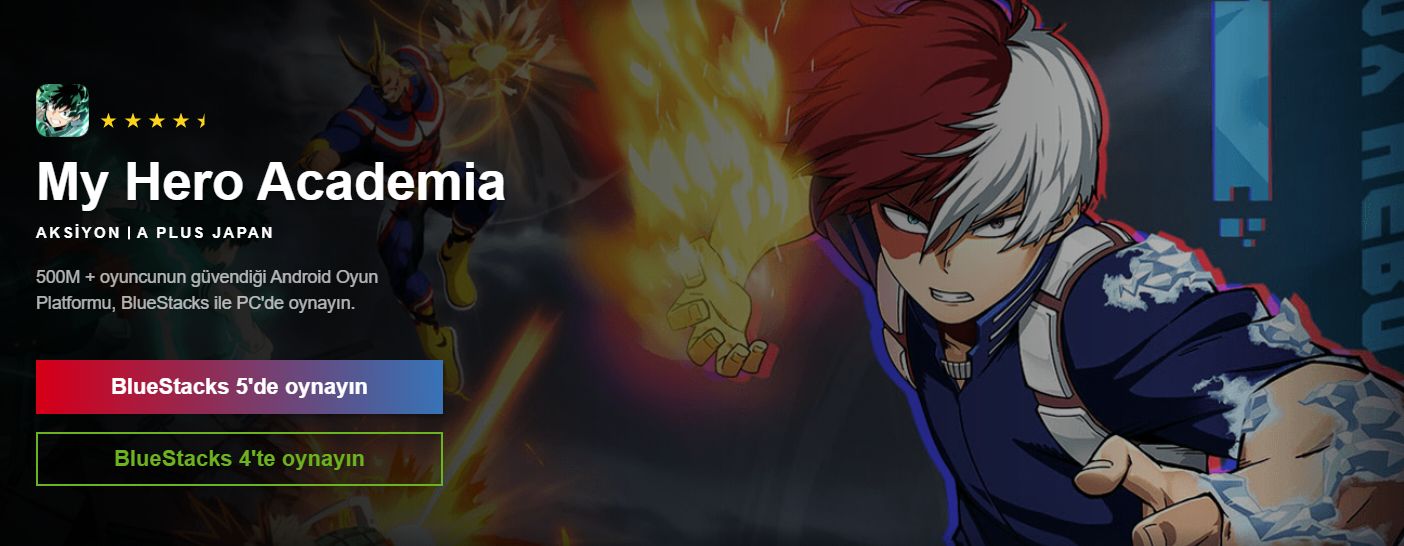 BlueStacks ile Bilgisayarınızda My Hero Academia Oynayın