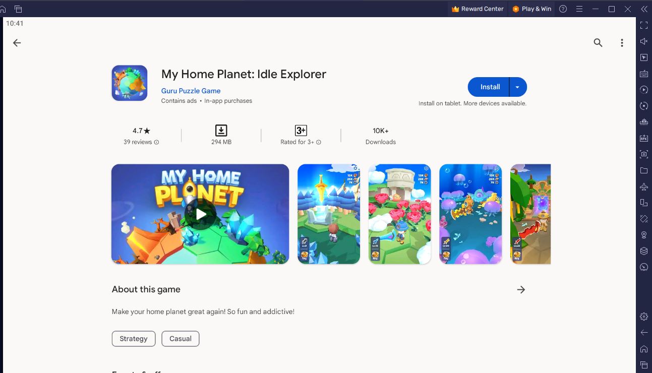 How to Play My Home Planet: Idle Explorer on PC or Mac with BlueStacks