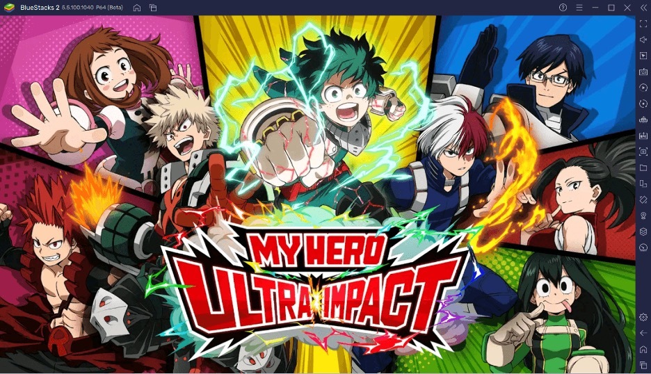 Играем в MY HERO ULTRA IMPACT на компьютере с помощью BlueStacks