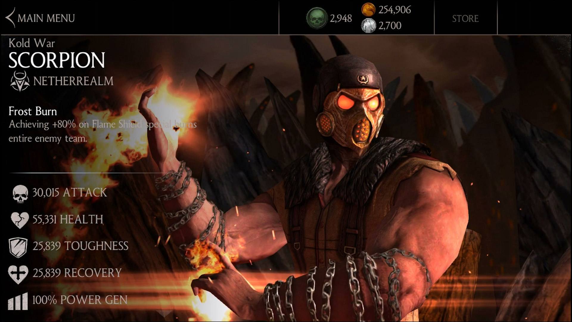 Kano - Klassic, Gold Outworld Challenge character - MKmobileInfo