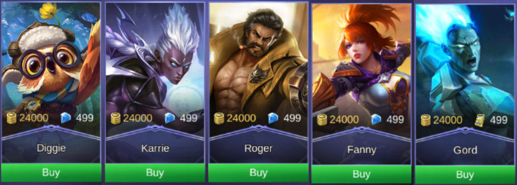 Mobile Legends Heroes 24K 1