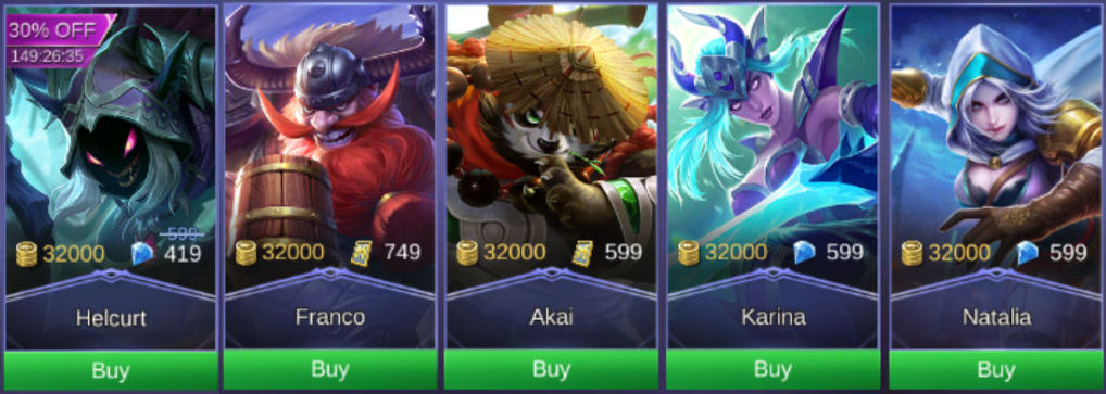 Mobile Legends Heroes 32K 4