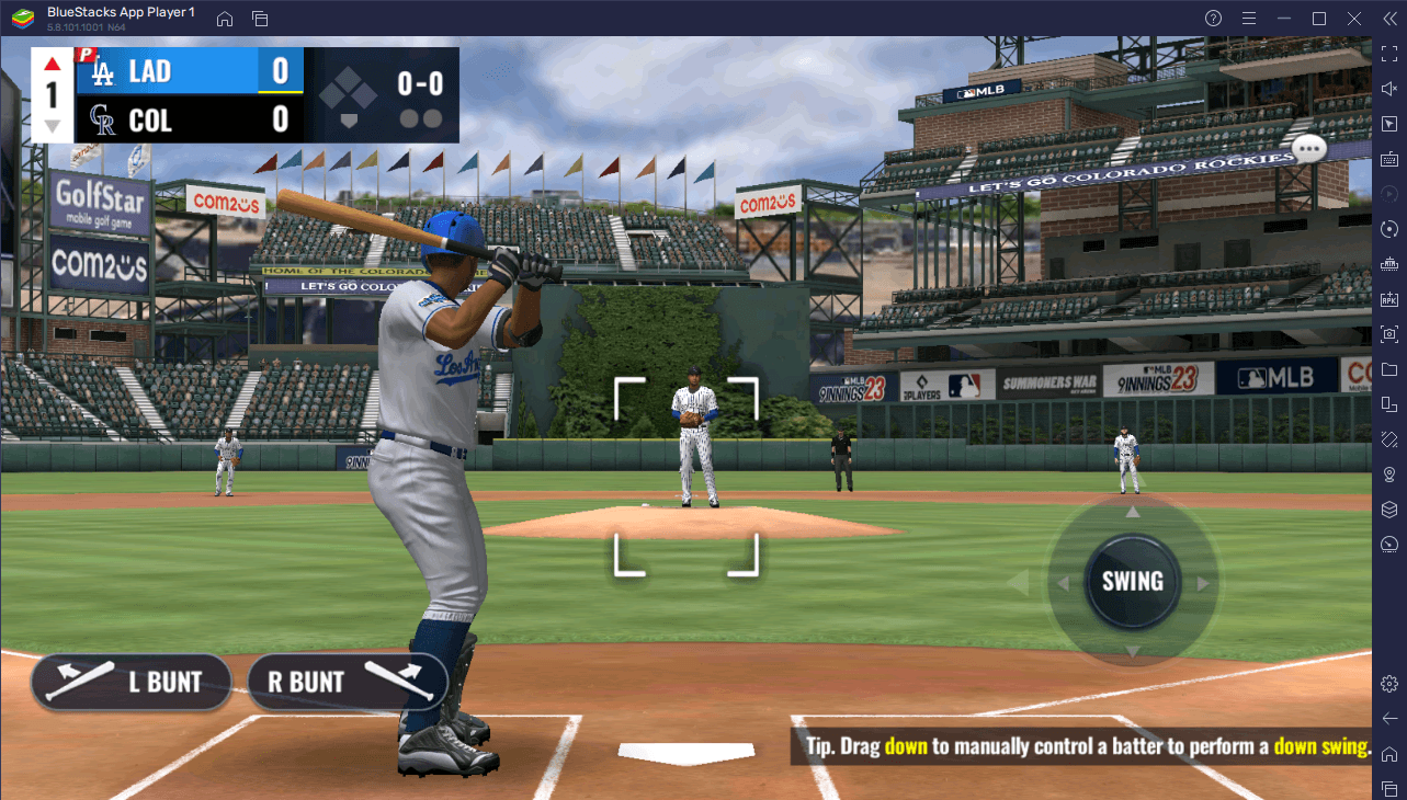 Как установить и играть в MLB 9 Innings 23 на Windows и Mac через BlueStacks