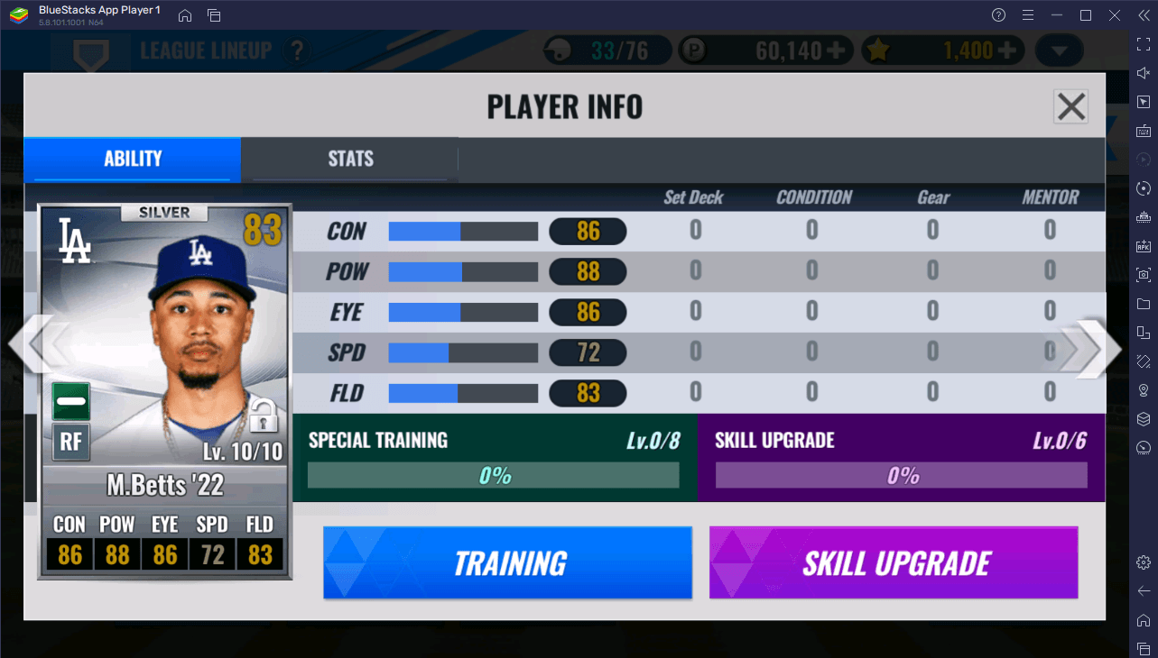 Baseball 9: Player Upgrades - Max Level Upgrade! 