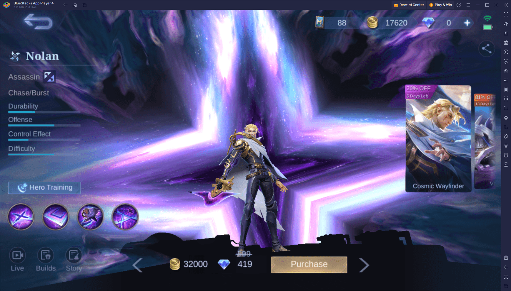 Nolan Mobile Legends , New Hero Nolan Cosmic Wayfinder - Mobile