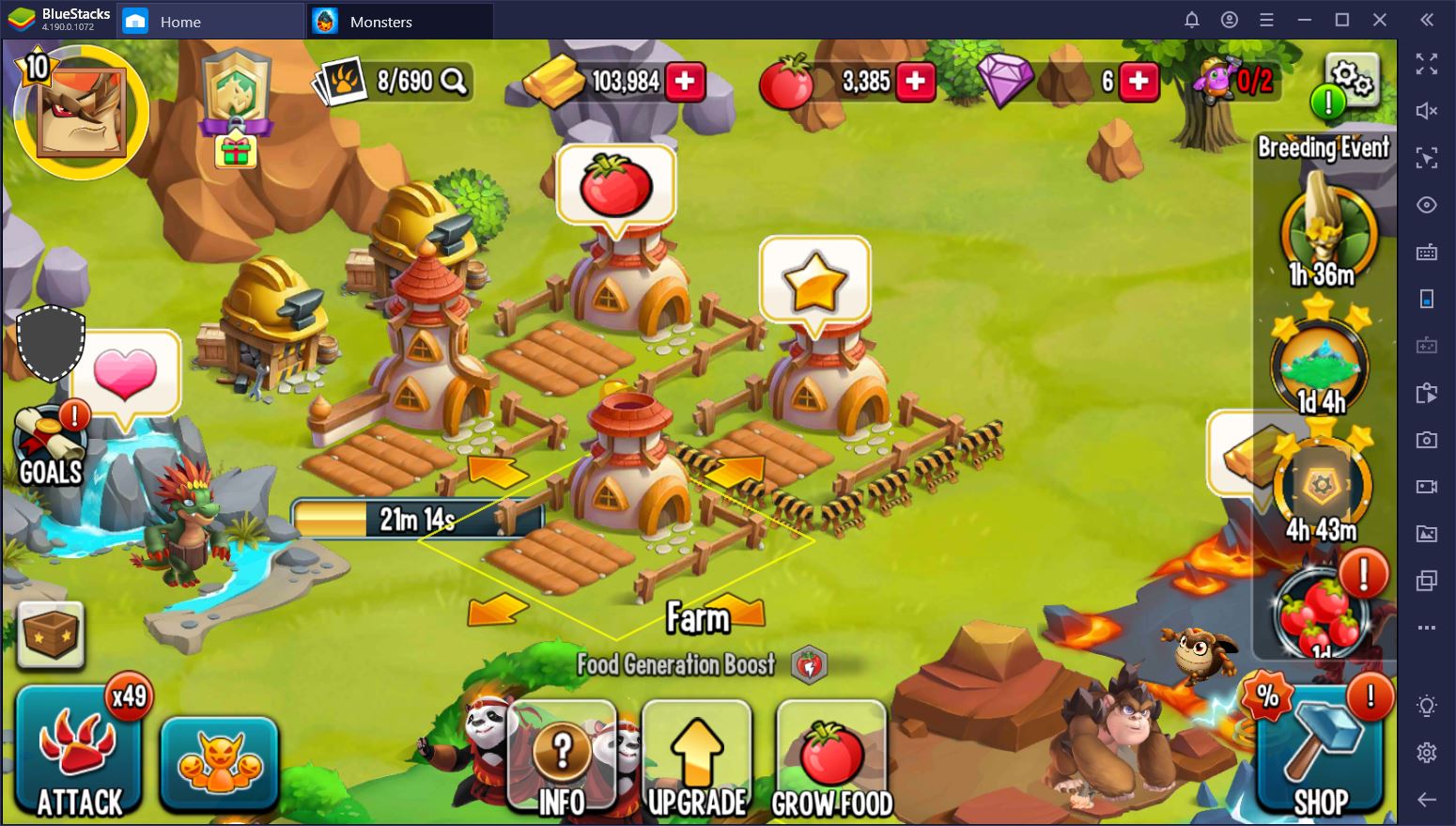 Monster Legends on PC: Food and PvP Guide | BlueStacks