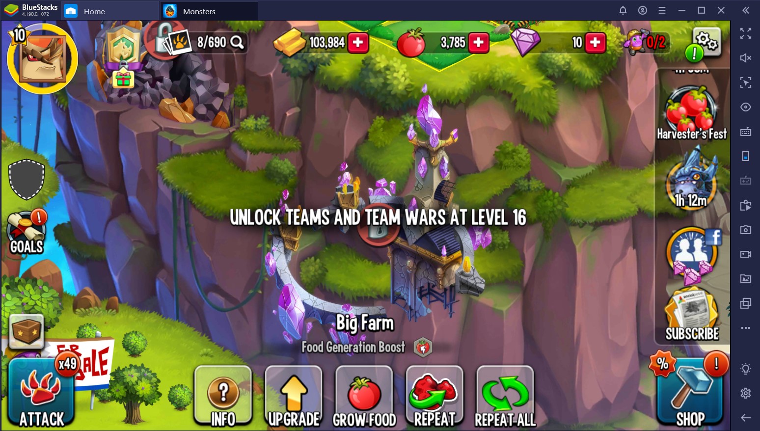 Monster Legends: Food and PvP Guide