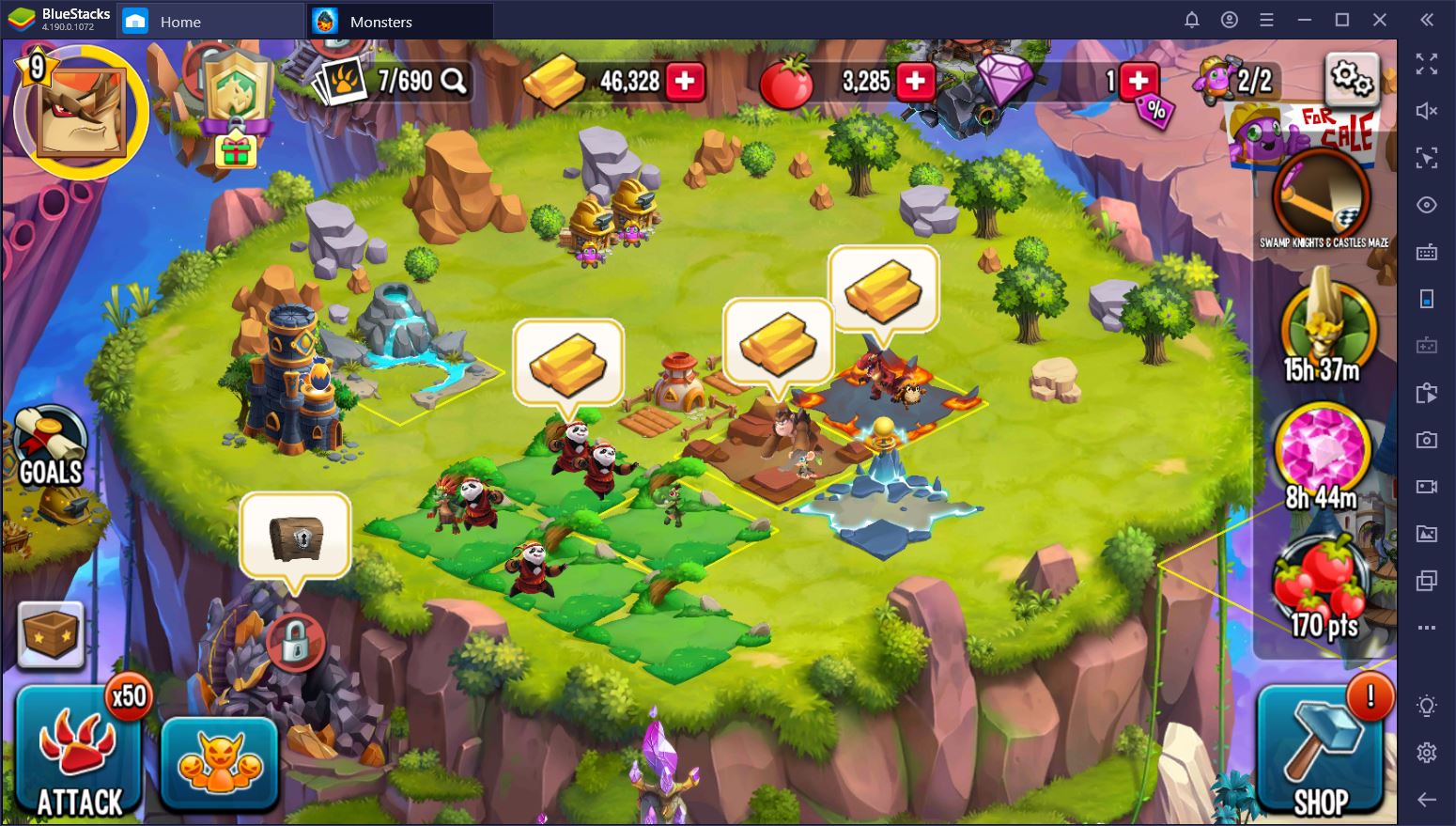 best food to farm in monster legends