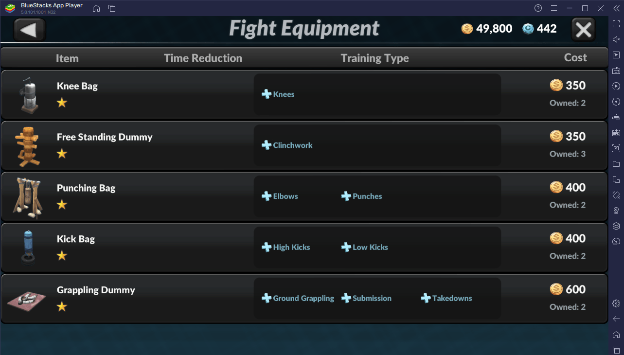MMA Manager 2: Ultimate Fight - Запуск на ПК с помощью BlueStacks