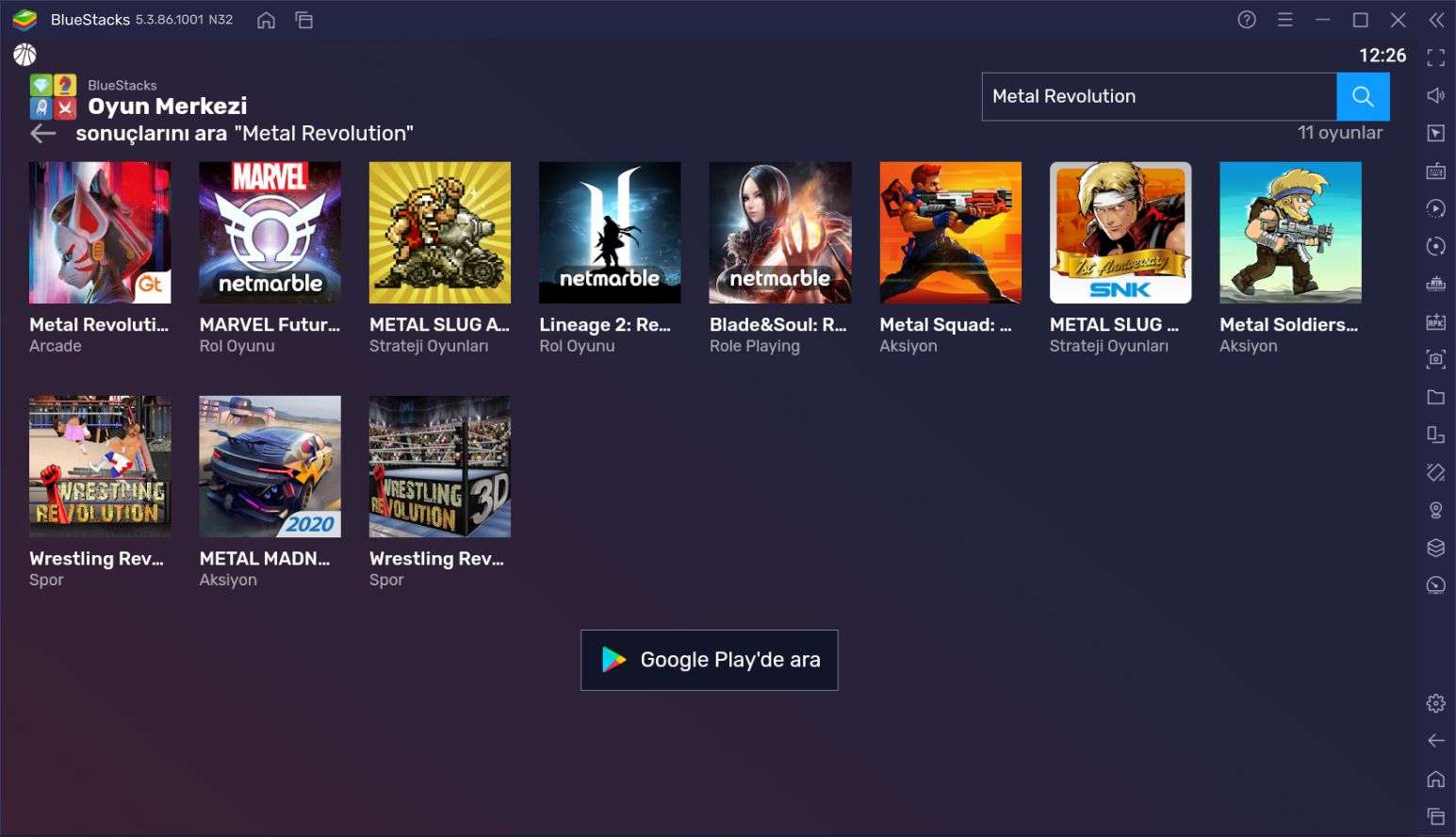 BlueStacks ile Bilgisayarınızda Metal Revolution Oynayın