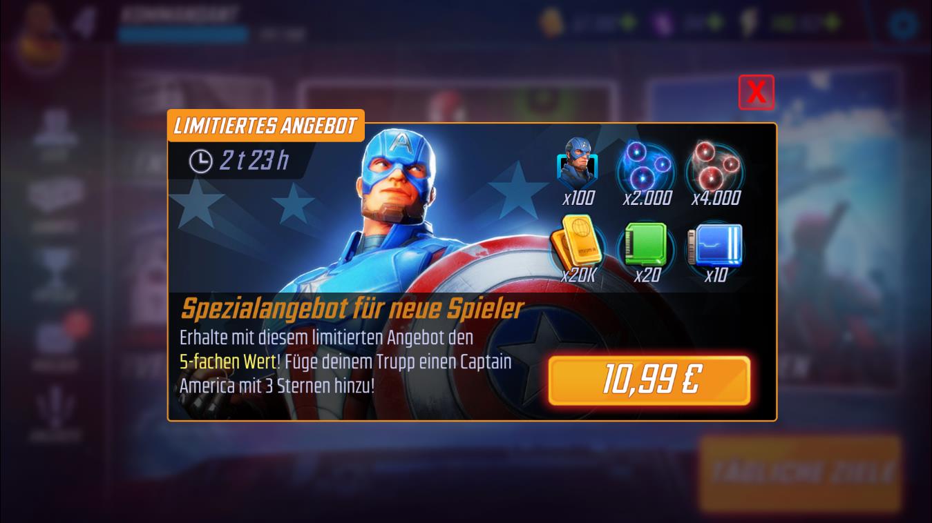 Anfänger Guide für MARVEL Strike Force