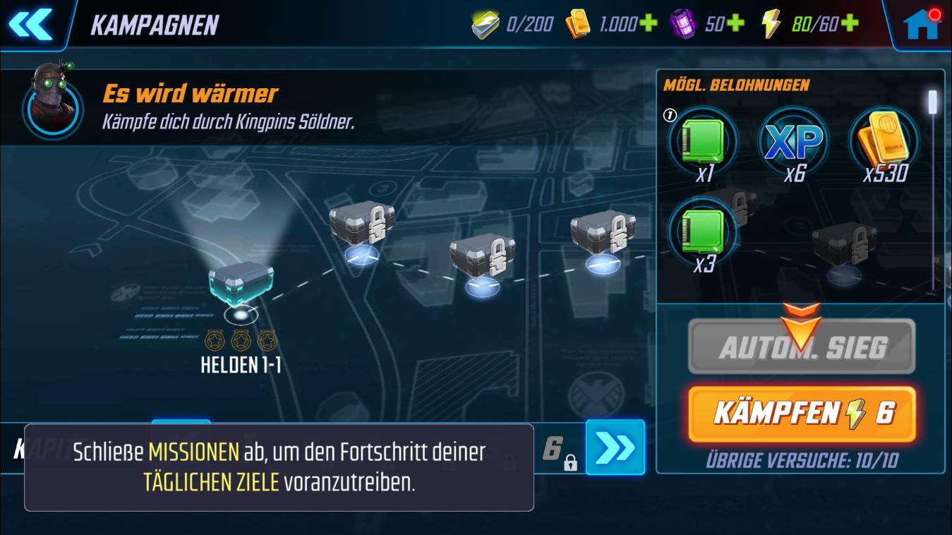 Anfänger Guide für MARVEL Strike Force