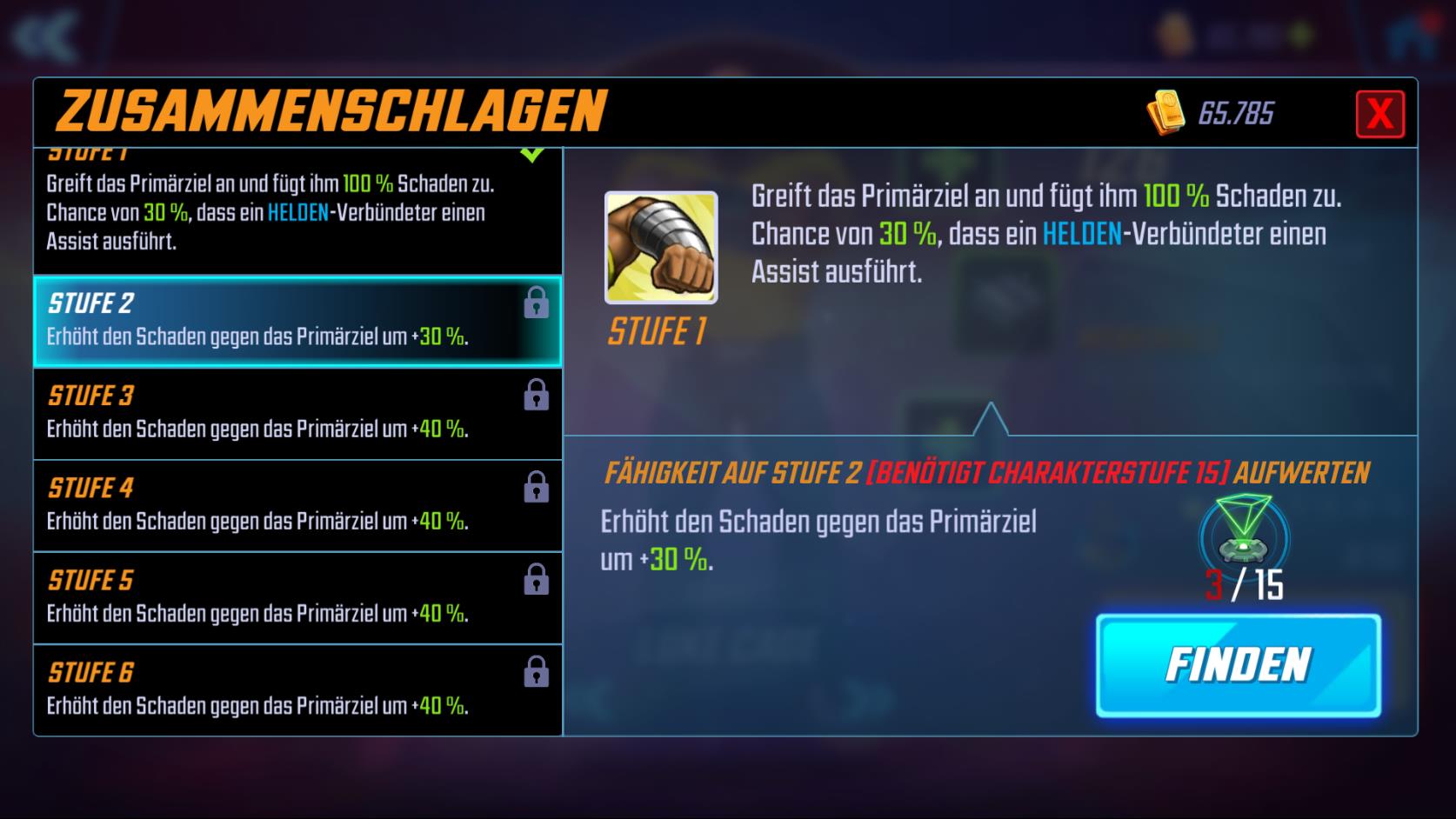 MARVEL Strike Force Kampf-System und Statuseffekte