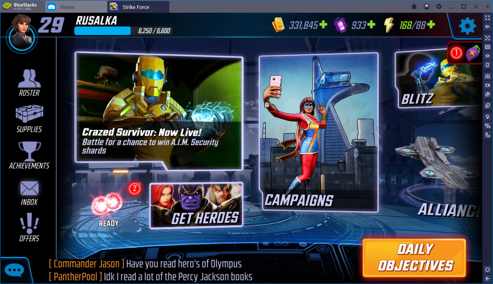 VS Battle Real Time PvP is now LIVE in MARVEL Strike Force! 