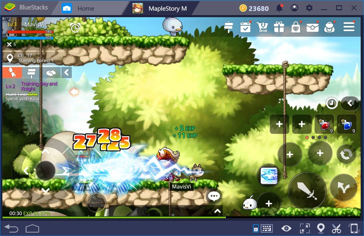 MapleStory M: Faster-than-ever gameplay with the new BlueStacks Combo Key