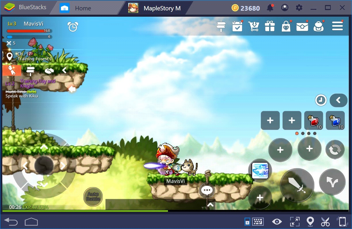 MapleStory M: Erlebe das schnellste Gameplay überhaupt dank der neuen Kombi-Taste