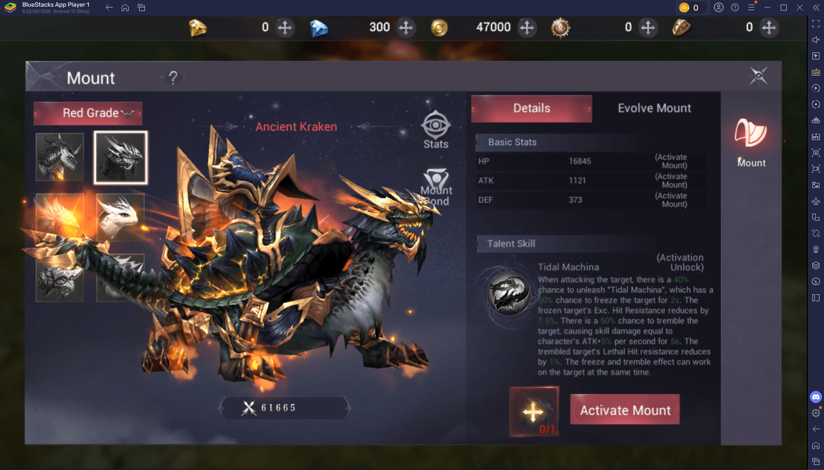 MU Dark Awakening Elenco dei livelli per le migliori cavalcature