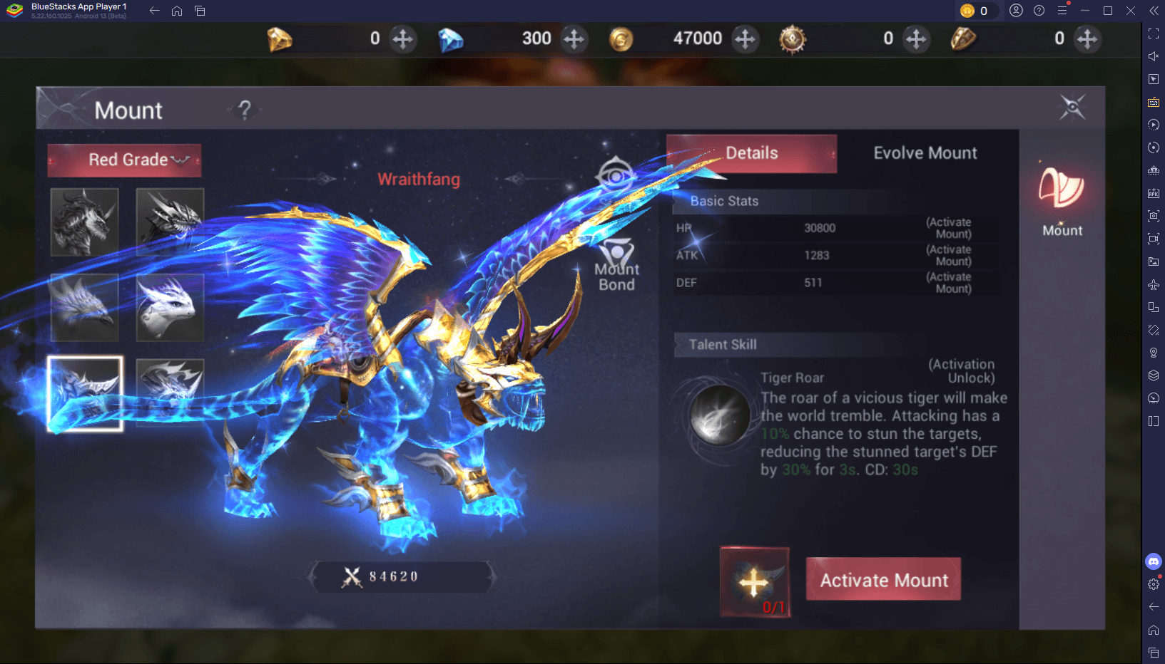 MU Dark Awakening Elenco dei livelli per le migliori cavalcature