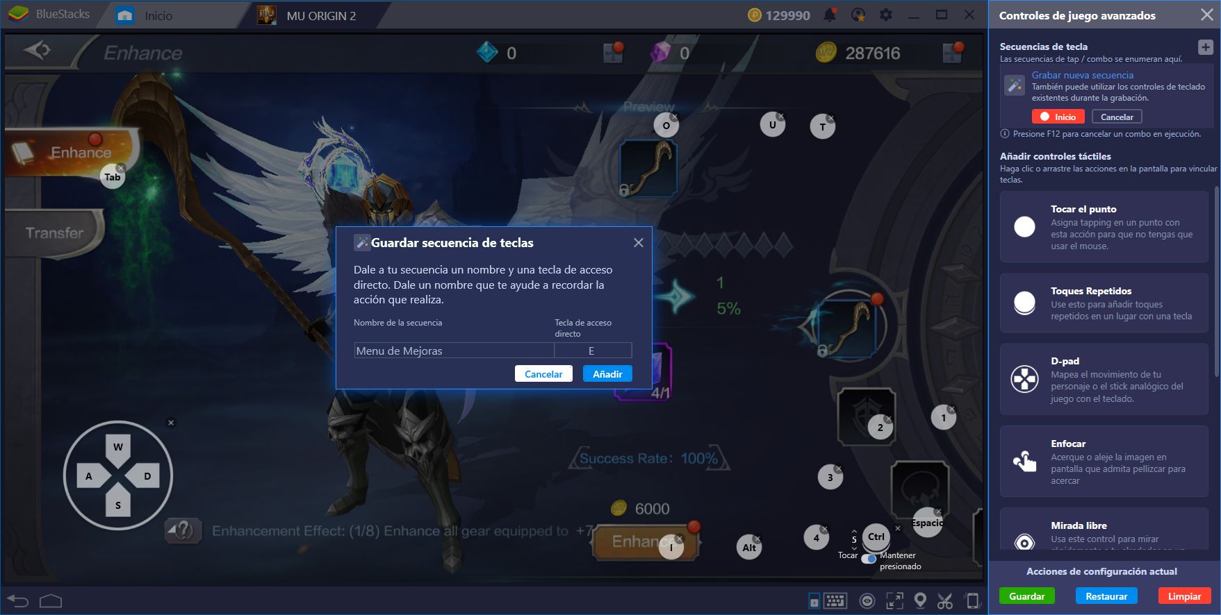 Guía de Uso de BlueStacks Para MU Origin 2