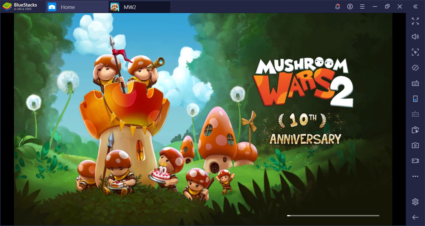 Celebrating The 10th Anniversary Of Mushroom Wars 2 With BlueStacks: The Setup And Installation Guide