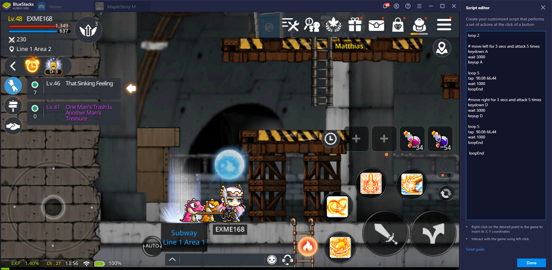 MapleStory M - Tips and Tricks, Scripts, Presets, and Much More