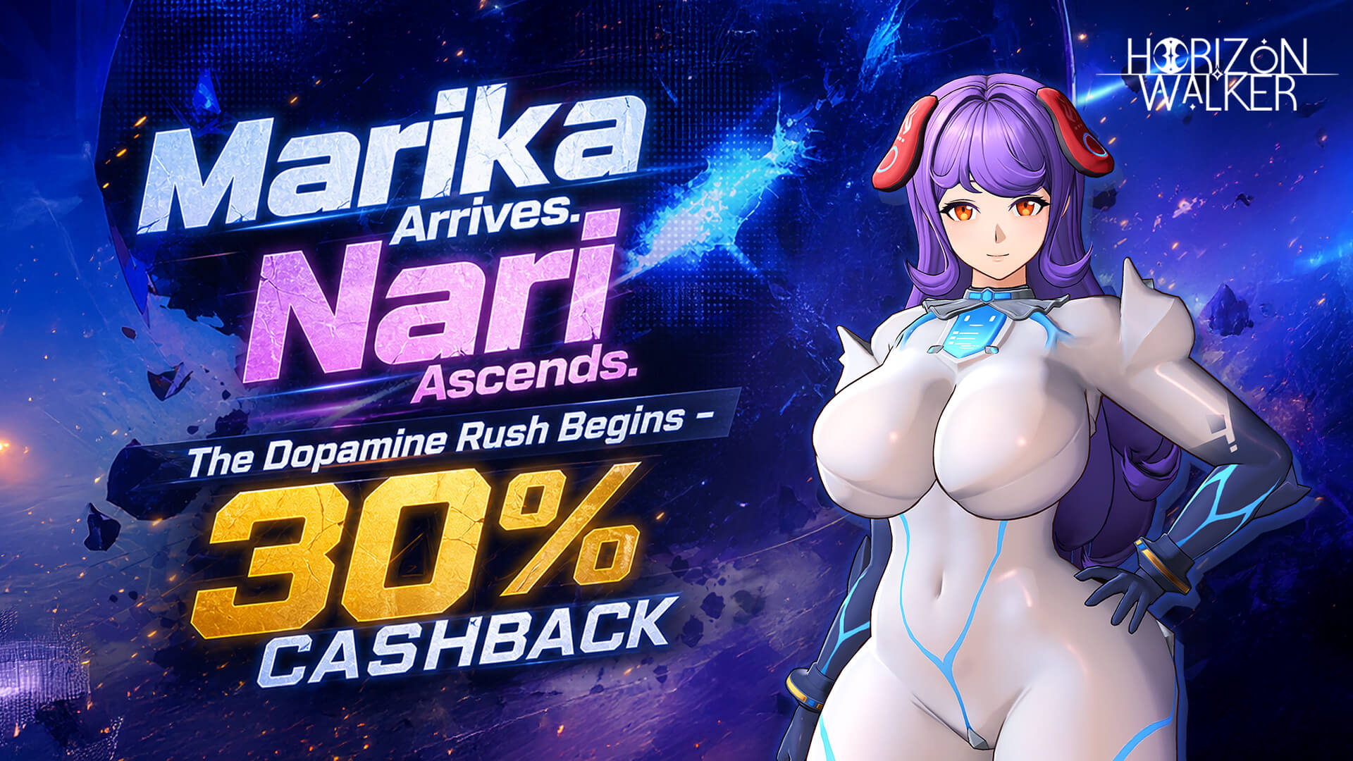 Horizon Walker – Marika Arrives, Nari Ascends + Flat 30% Cashback