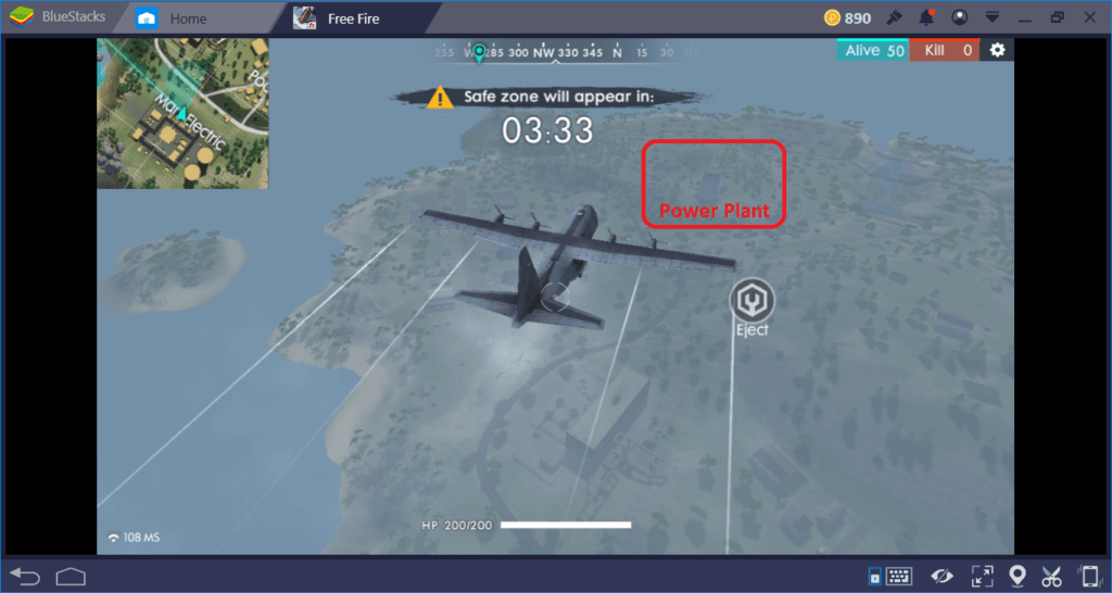 Free Fire : Where to Land First?