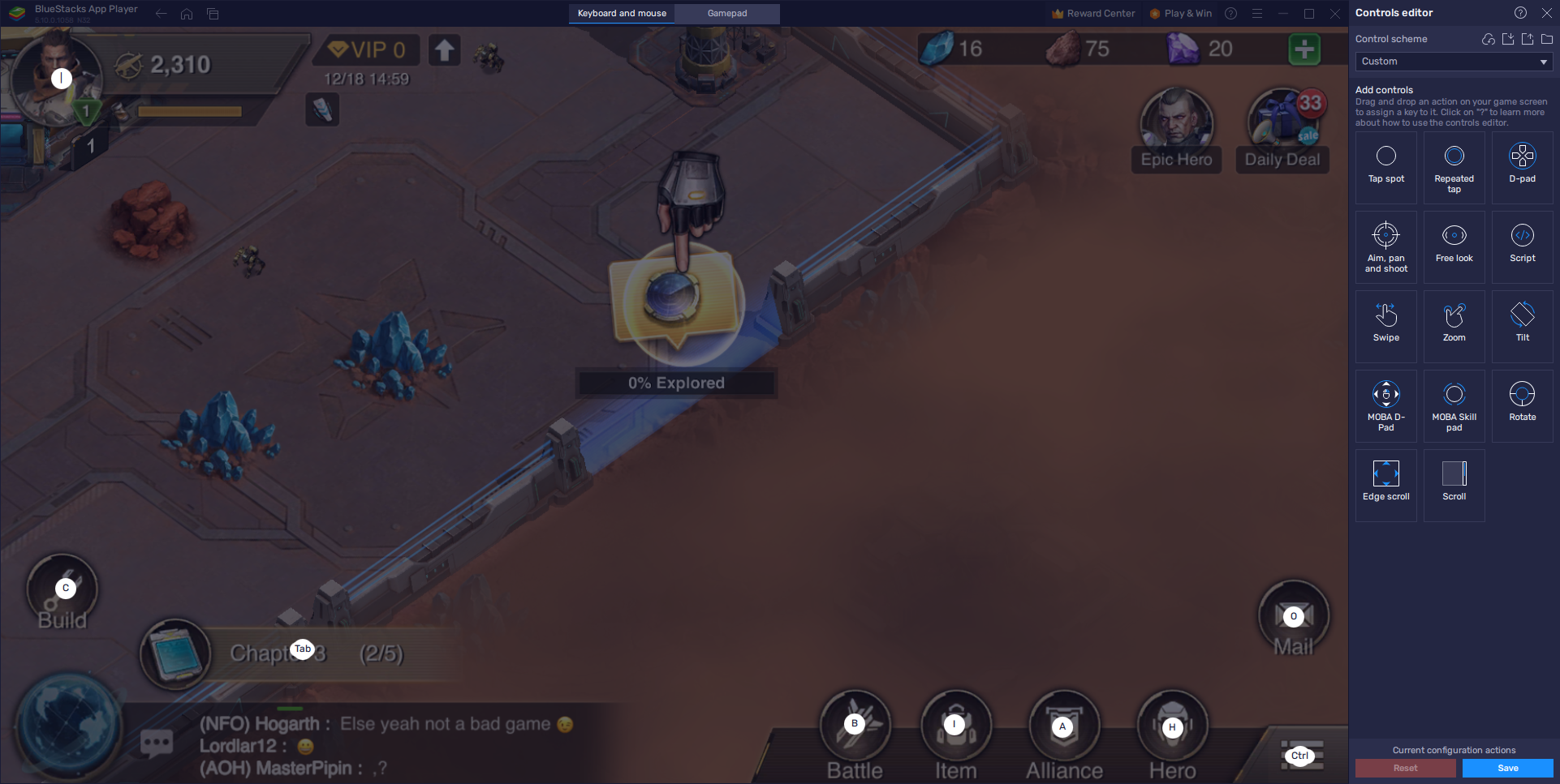 Marsaction: Infinite Ambition en PC - Cómo usar BlueStacks para mejorar significativamente la construcción y el desarrollo de tu base