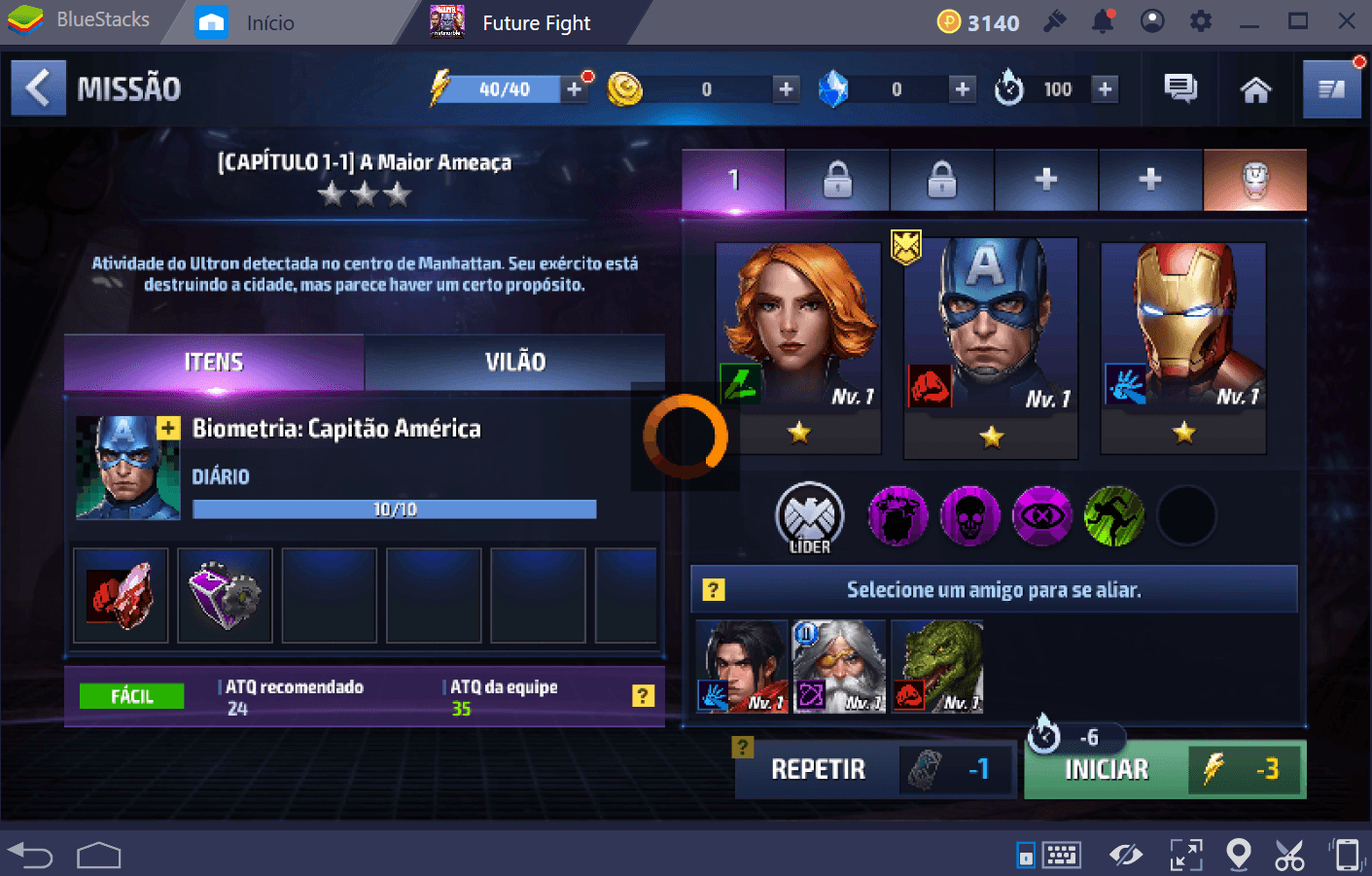 Como montar seu time em MARVEL Future Fight