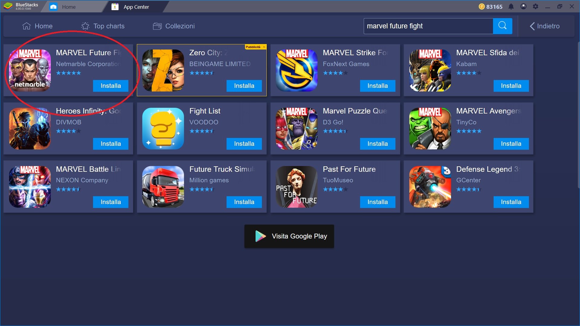 Gioca a Marvel Future Fight con Bluestacks