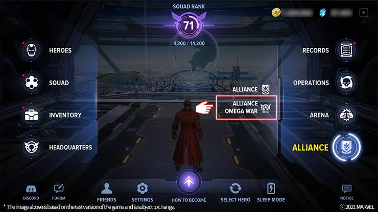 MARVEL Future Revolution: The Alliance Omega War Game Mode & Events