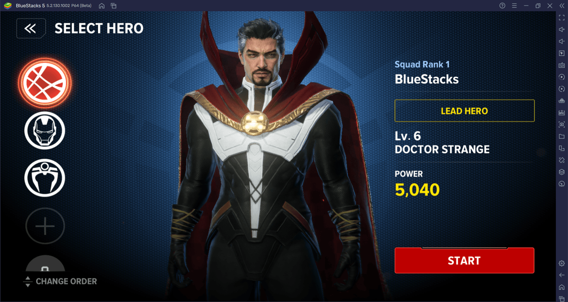 MARVEL Future Revolution - wybór bohatera