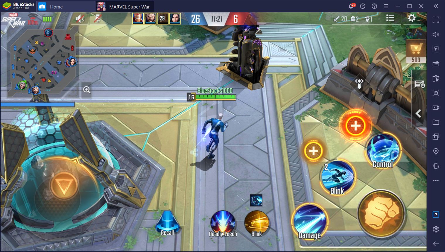 Marvel Super War auf dem PC – So spielst du Marvels mobile MOBA