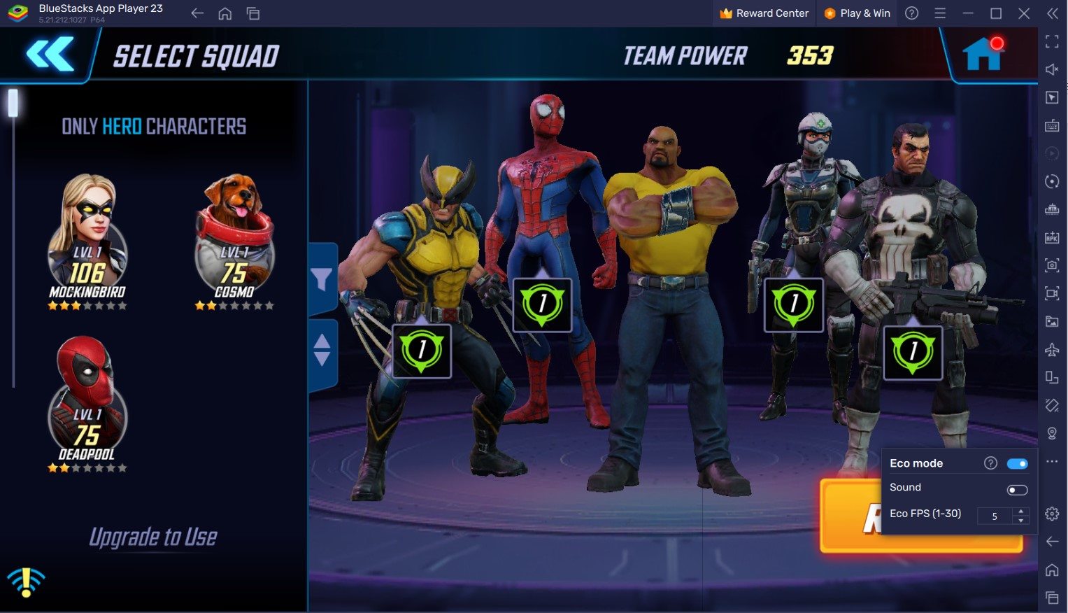 BlueStacks Features to Help you Progress Efficiently in MARVEL Strike Force