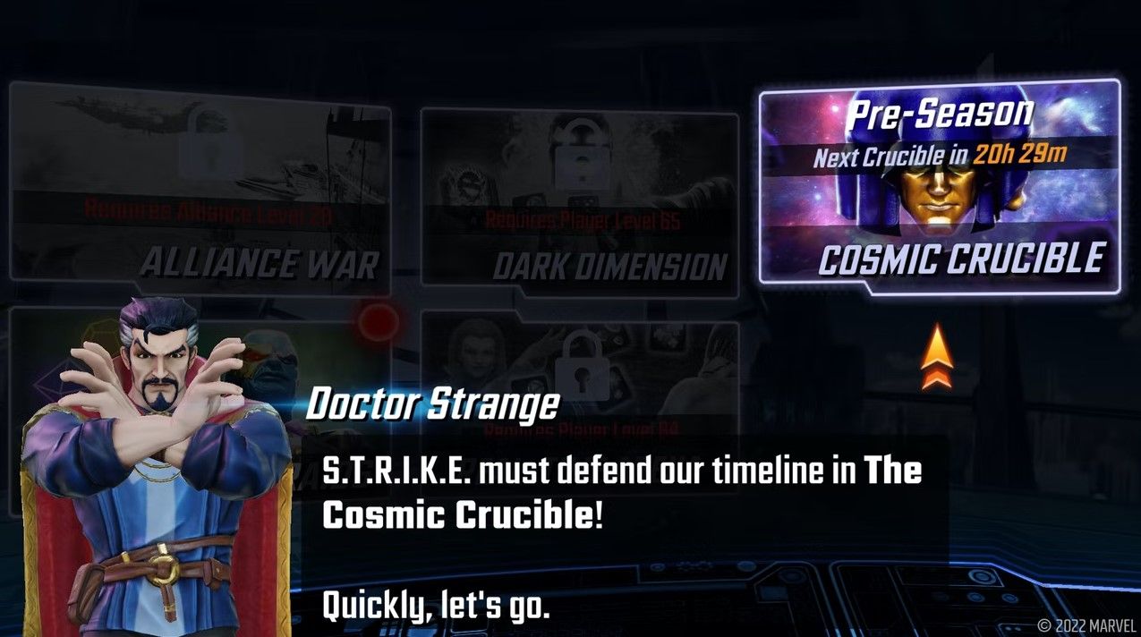 MARVEL Strike Force: Cosmic Crucible and Weekly Events