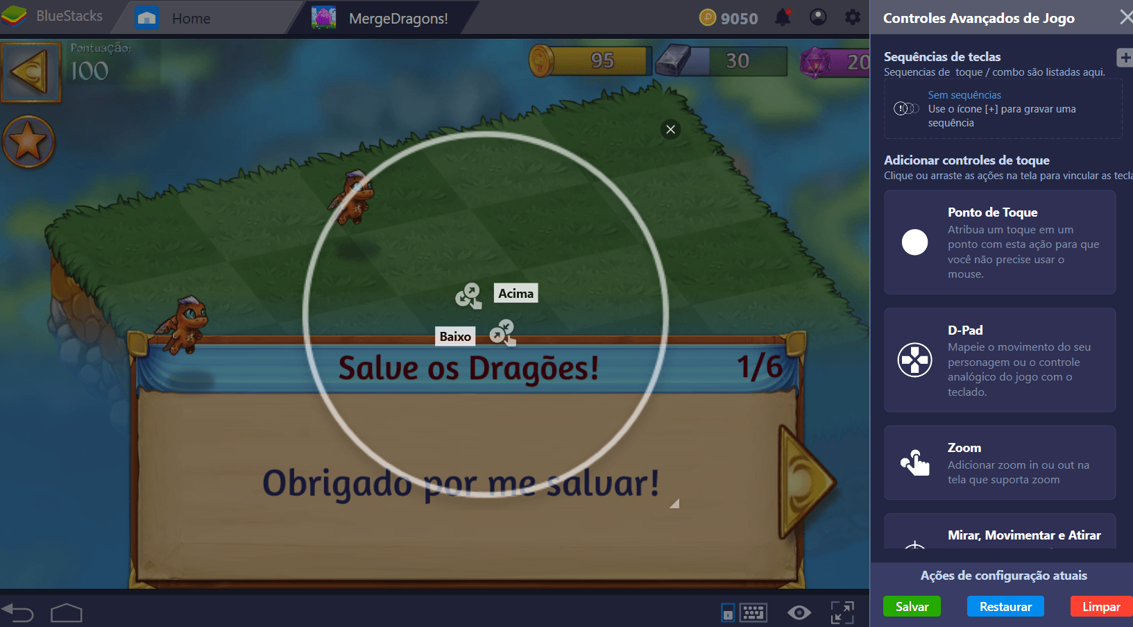 Como instalar e configurar Merge Dragons! com BlueStacks.