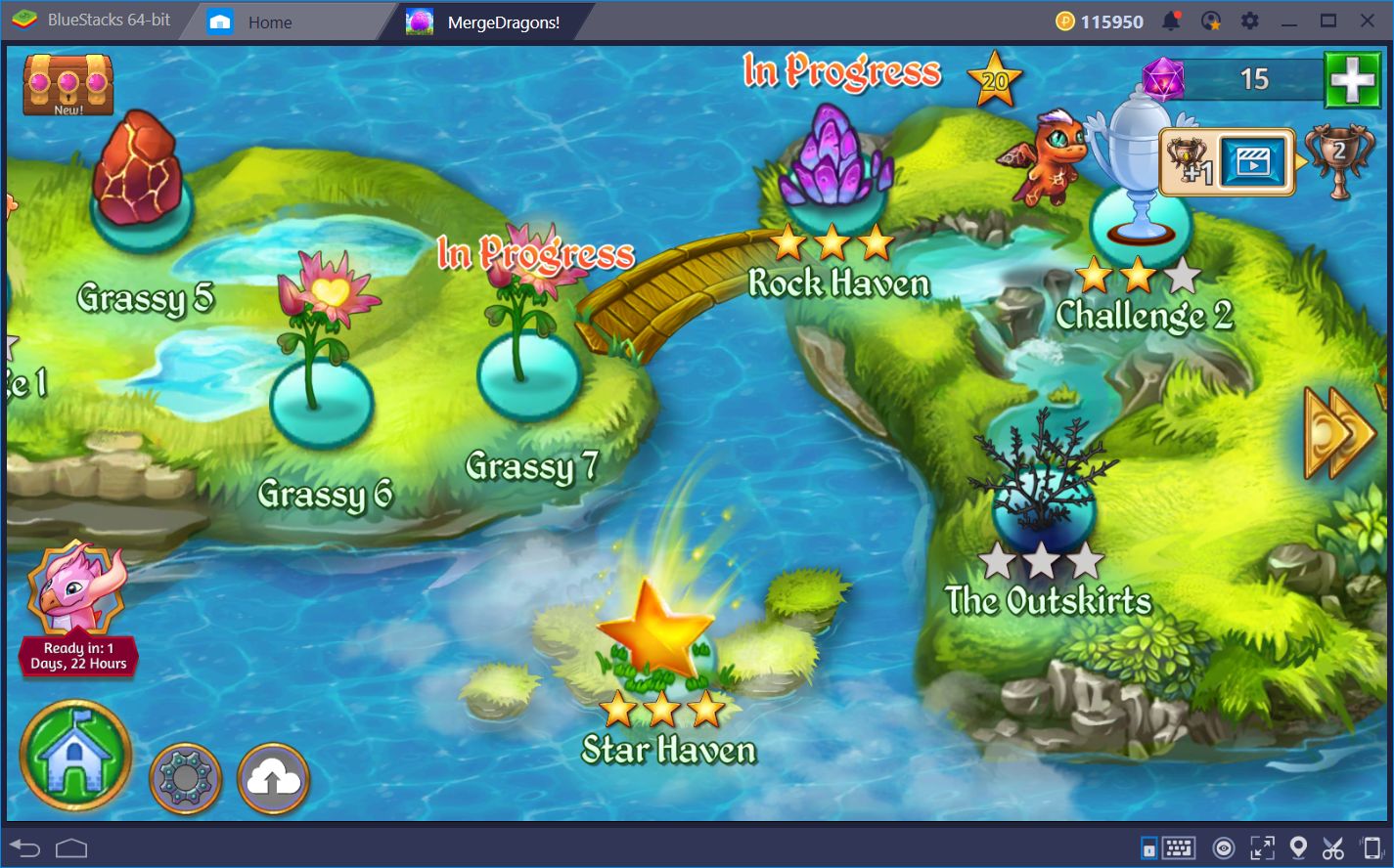 Merge Dragons! on BlueStacks—Improve your Gameplay with our Platform