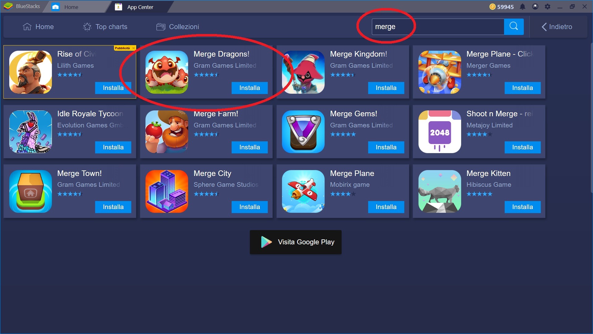 Installa e Gioca Merge Dragons! con BlueStacks