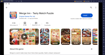 How to Play Merge Inn – Tasty Match Puzzle on PC With BlueStacks