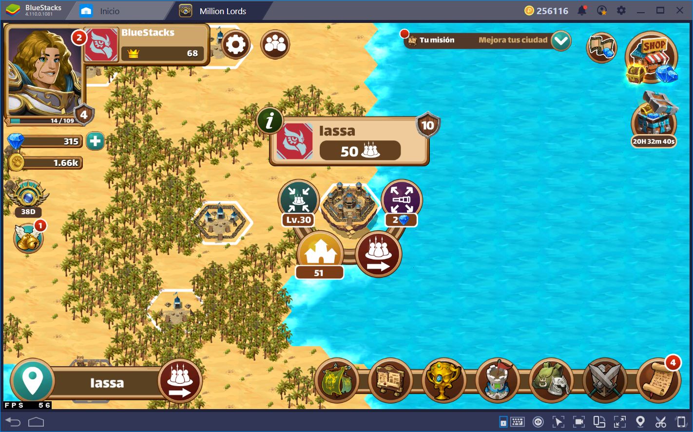 Guía de Principiantes para Million Lords en BlueStacks