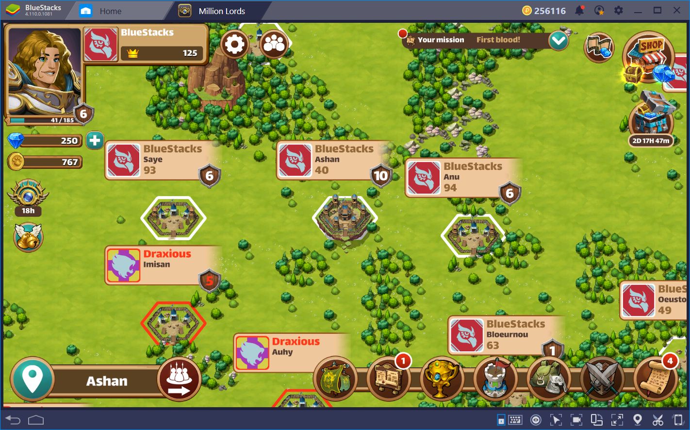 Million Lords on BlueStacks: Mobile Strategy, Abridged