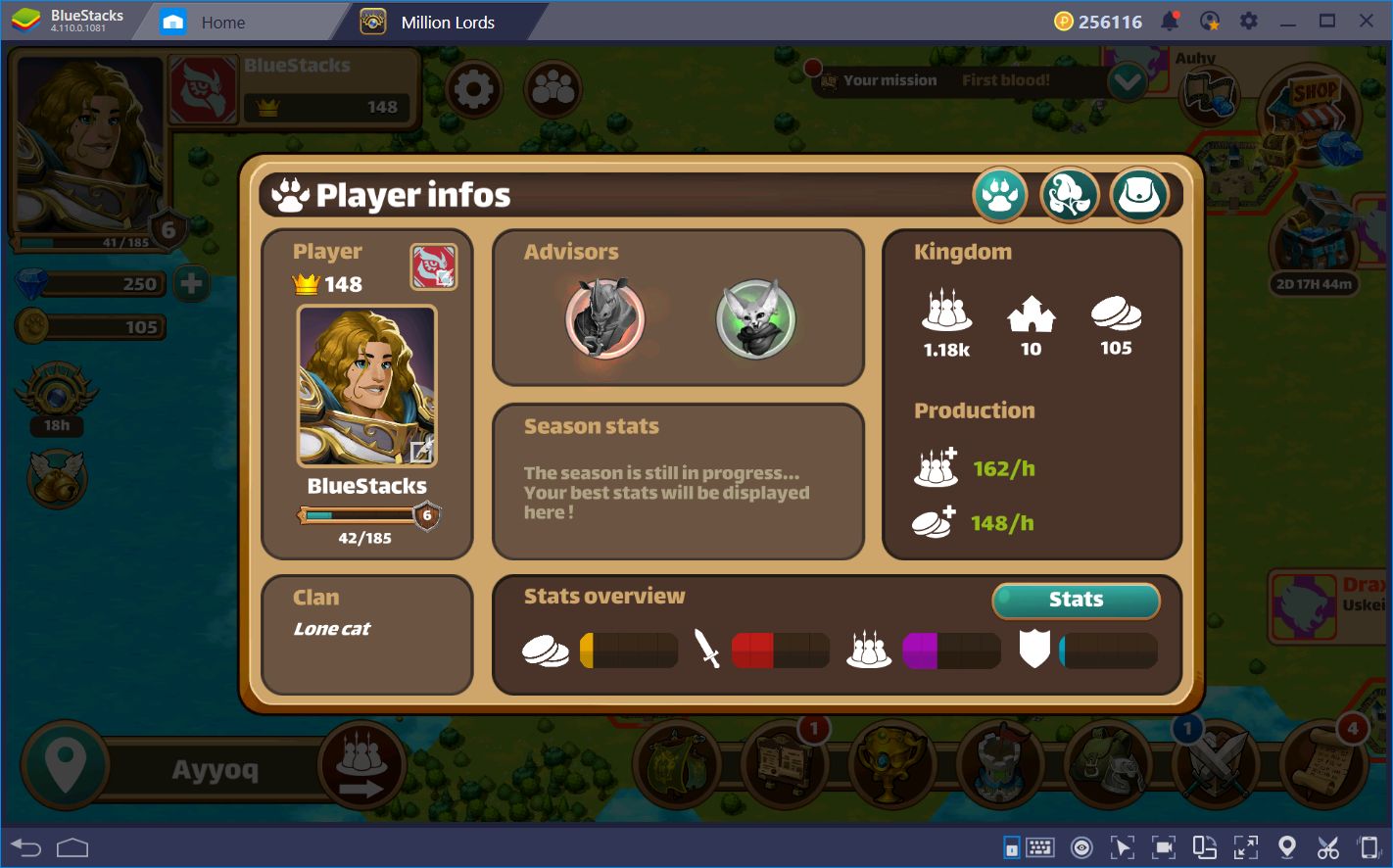 Million Lords on BlueStacks: Mobile Strategy, Abridged