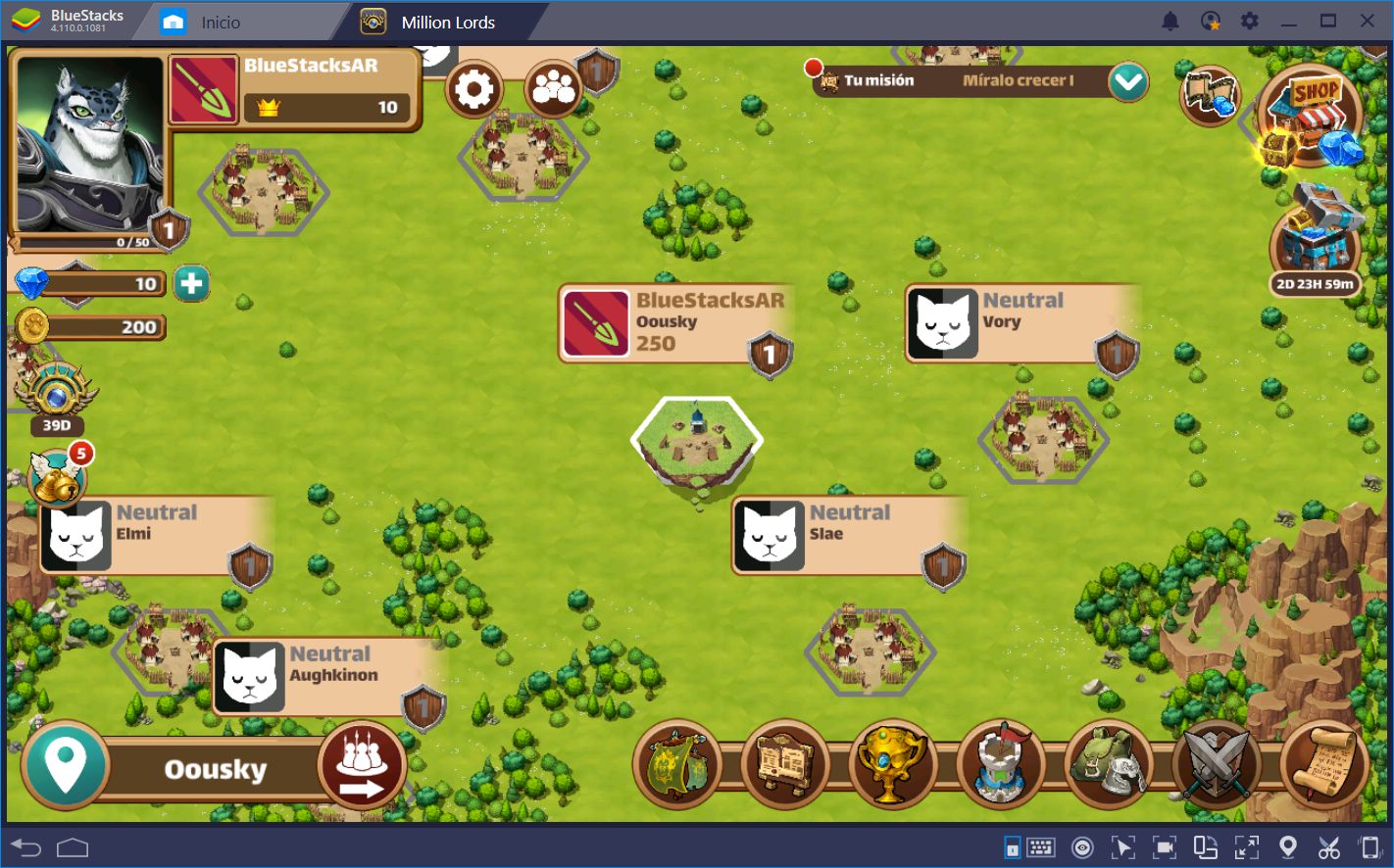 Million Lords en BlueStacks: Jugabilidad de Estrategia, Simplificada