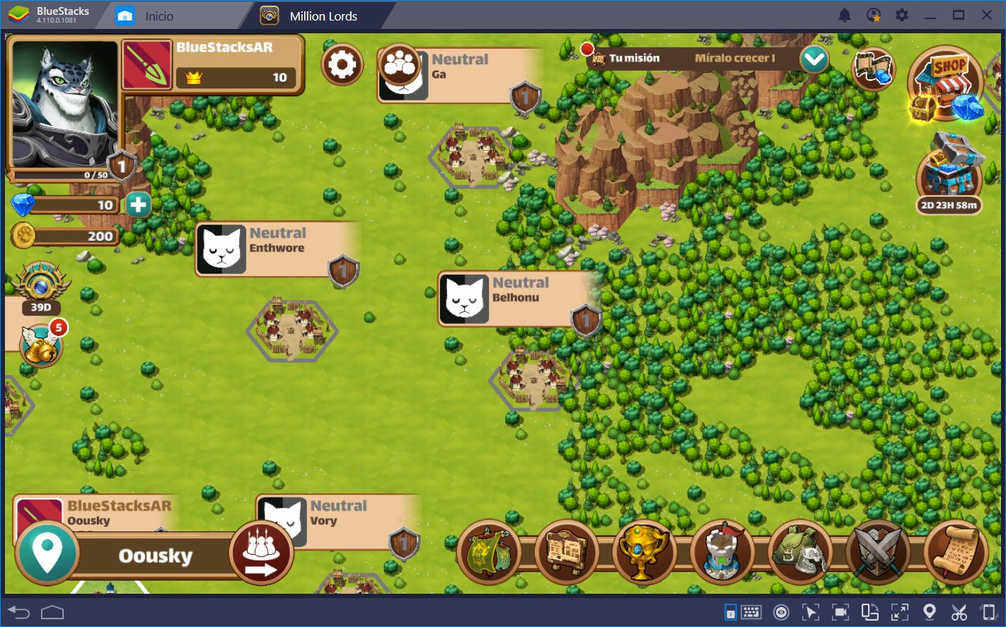 Million Lords en BlueStacks: Jugabilidad de Estrategia, Simplificada