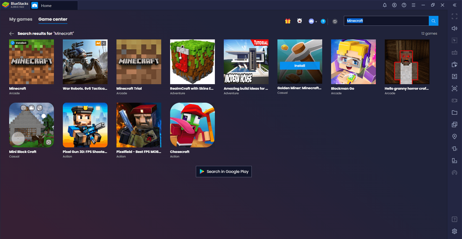 Minecraft is Now Available on BlueStacks