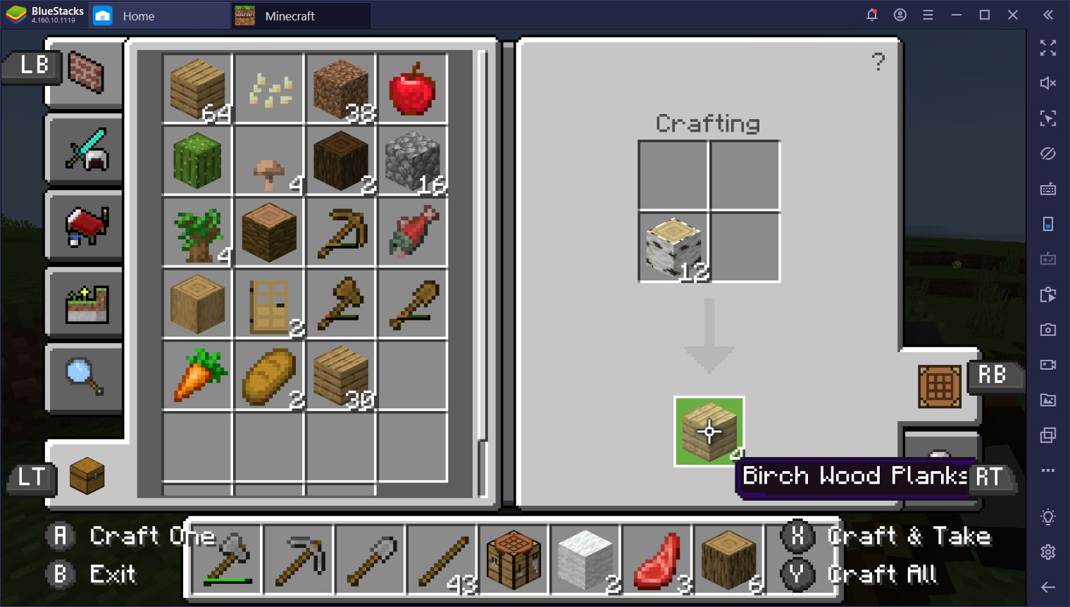 how to make a crafting table in minecraft survival mode