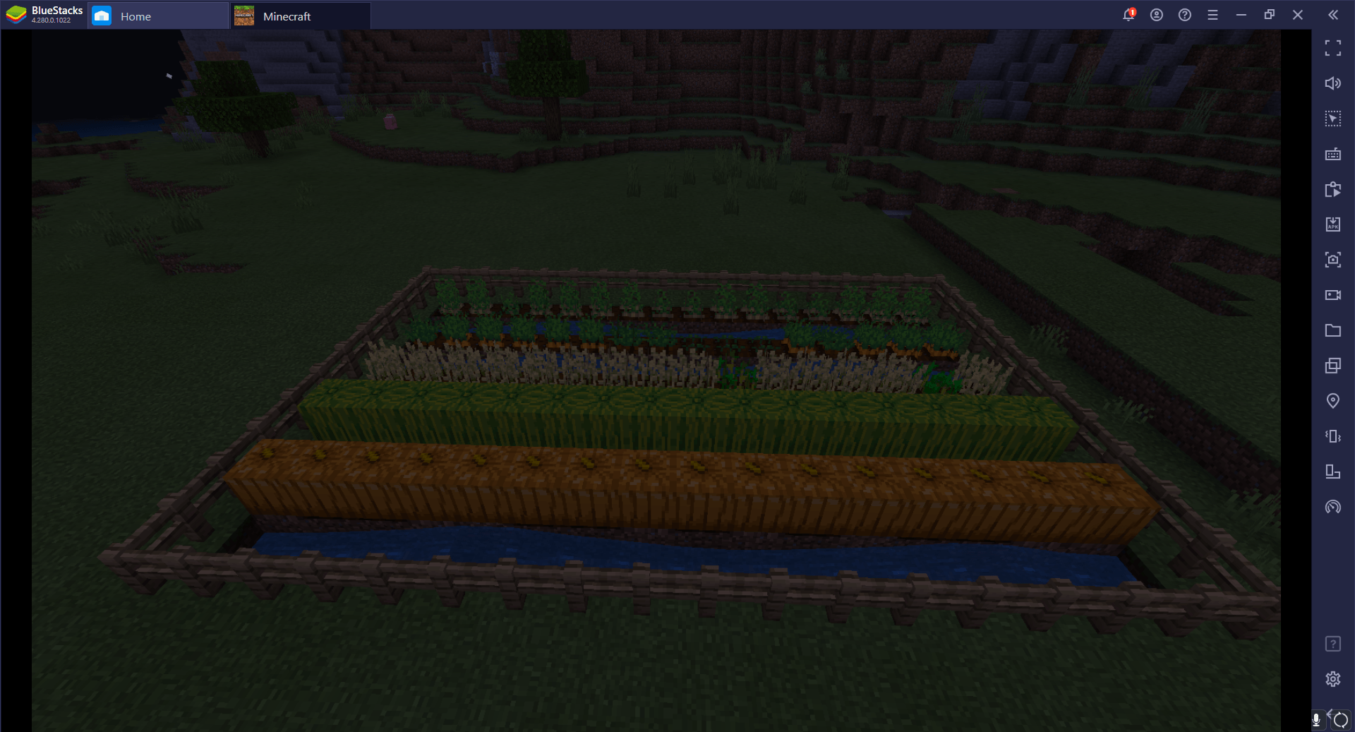 كيفية بناء مزرعة للخضراوات والفاكهة في لعبة Minecraft