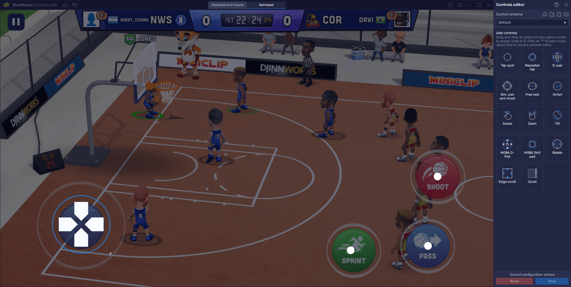 Mini Basketball on PC - How to get the Best Graphics and Performance, and Set Up Your Keyboard and Gamepad Controls