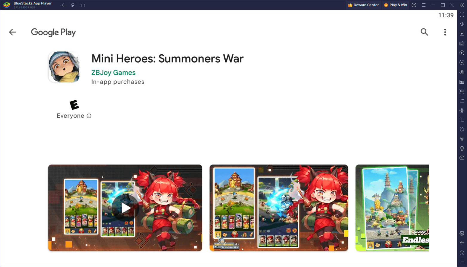 Mini Heroes: 영웅 키우기 블루스택으로 PC에서 플레이