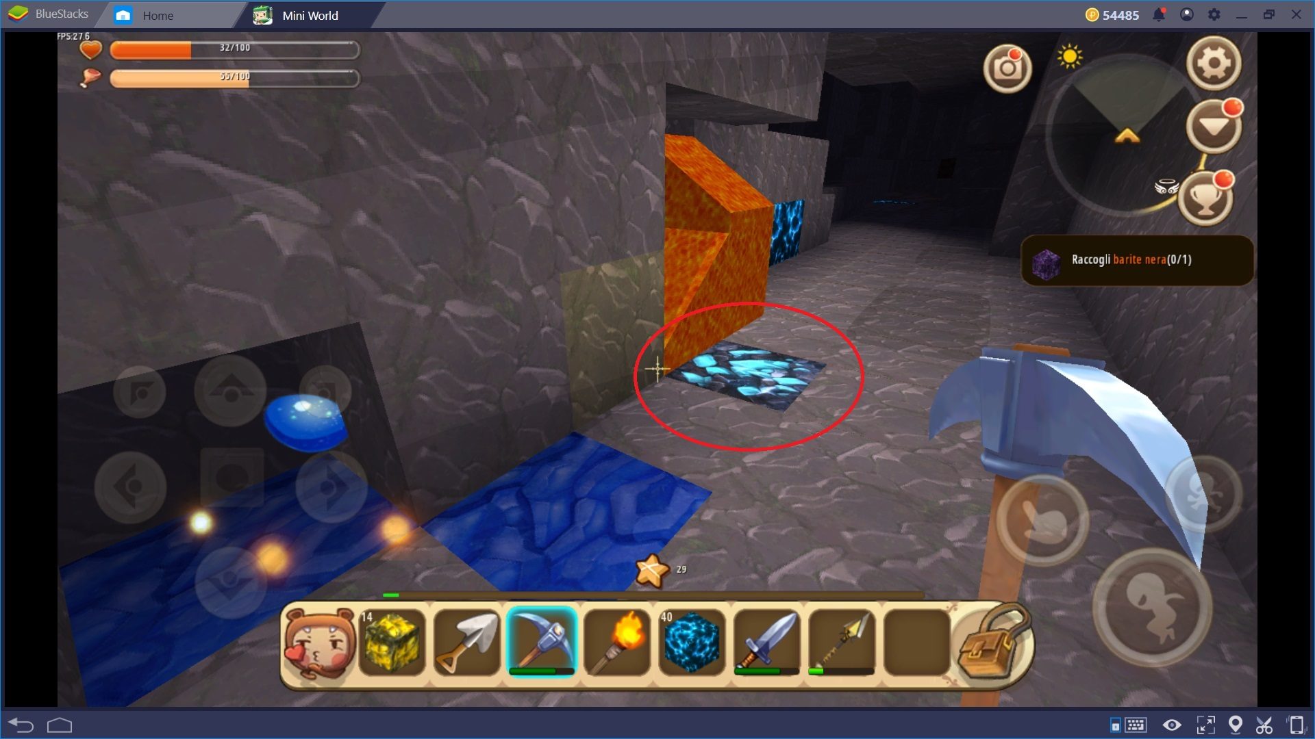 Come affrontare i Dungeons in Mini World: Block Art